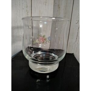 Pfaltzgraff Vintage Tea Rose Water juice glass 8 oz 1970's REPLACEMENT PIECE